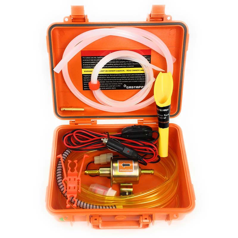 GasTapper 12V Standard Transfer Pump Power Siphon Made in The USA, Orange 12VSTD