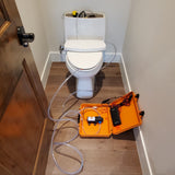 AquaTap GasTapper Removing water from toilet